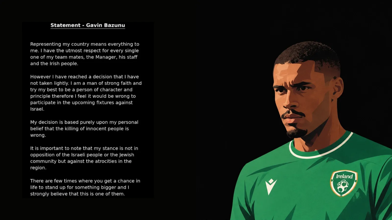 gavin bazunu israel ireland nations league